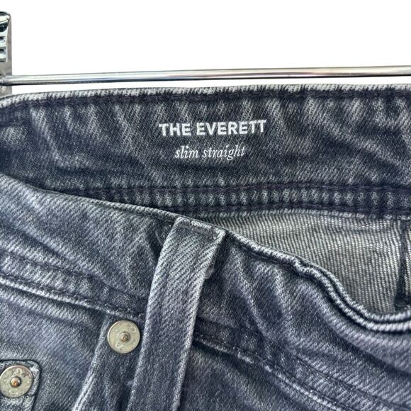 AG Adriano Goldschmied Gray/Light Black Wash The Everett Slim Jeans Zip Fly 33 - Picture 5 of 14